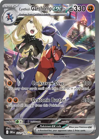 Cynthia's Garchomp ex 232/244 from Destined Rivals