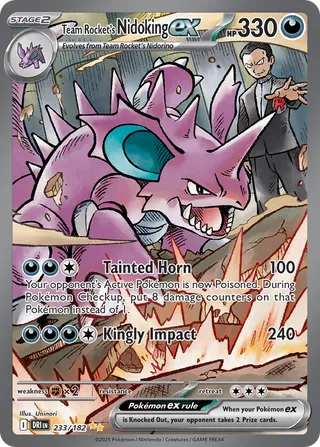 Team Rocket's Nidoking ex 233/244 from Destined Rivals