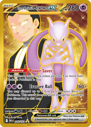 Team Rocket's Mewtwo ex 240/244 from Destined Rivals