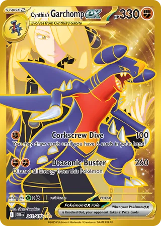 Cynthia's Garchomp ex 241/244 from Destined Rivals