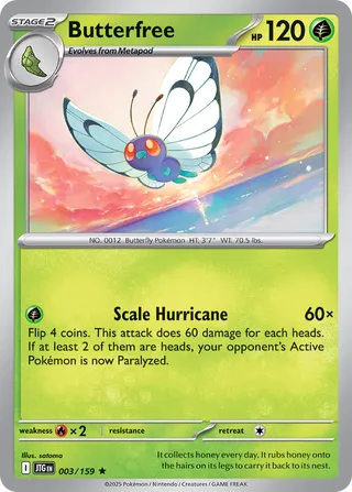 Butterfree 3/190 from Journey Together
