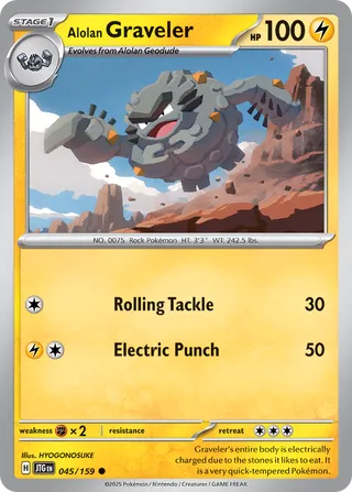 Alolan Graveler 45/190 from Journey Together