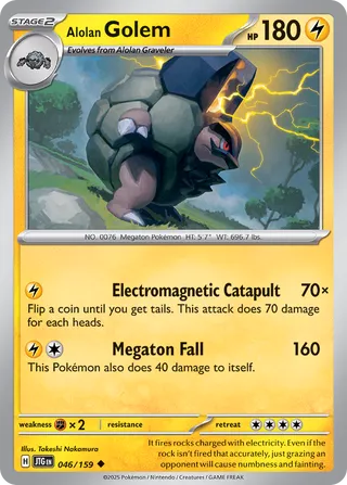 Alolan Golem 46/190 from Journey Together