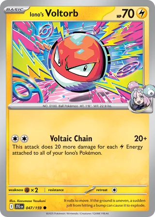 Iono's Voltorb 47/190 from Journey Together