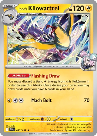 Iono's Kilowattrel 55/190 from Journey Together