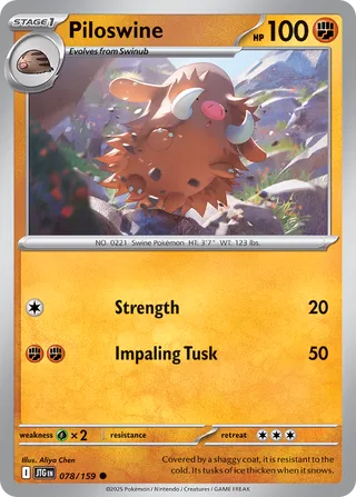 Piloswine 78/190 from Journey Together