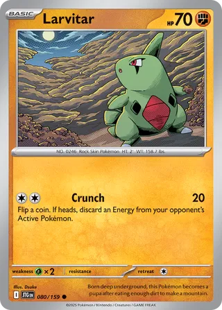 Larvitar 80/190 from Journey Together