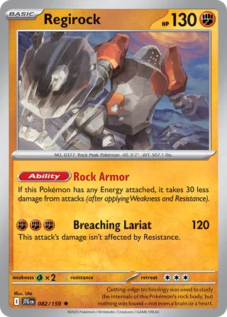 Regirock 82/190 from Journey Together