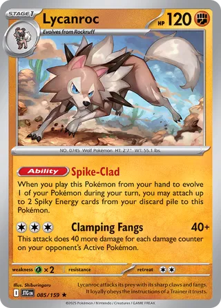 Lycanroc 85/190 from Journey Together