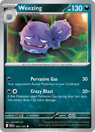 Weezing 92/190 from Journey Together