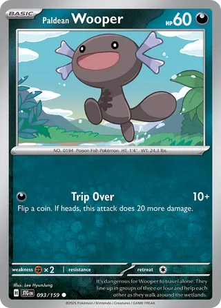 Paldean Wooper 93/190 from Journey Together