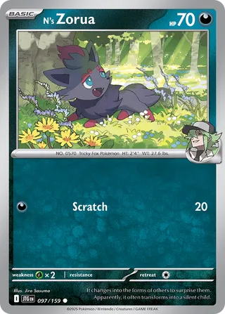 N's Zorua 97/190 from Journey Together
