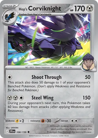Hop's Corviknight 108/190 from Journey Together