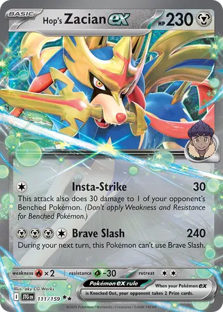 Hop's Zacian ex 111/190 from Journey Together