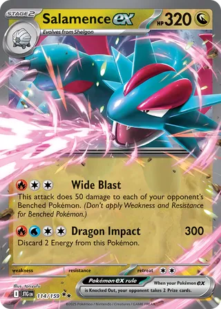 Salamence ex 114/190 from Journey Together