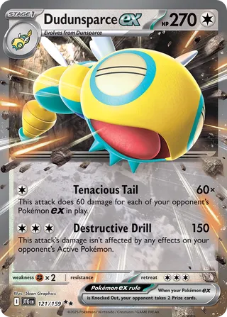 Dudunsparce ex 121/190 from Journey Together