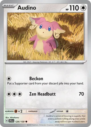 Audino 124/190 from Journey Together