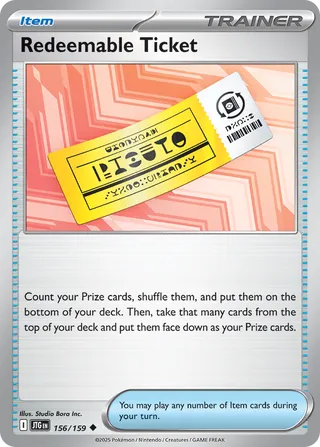 Redeemable Ticket 156/190 from Journey Together