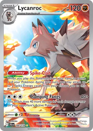Lycanroc 166/190 from Journey Together