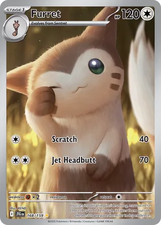 Furret 168/190 from Journey Together
