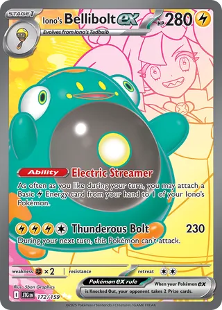Iono's Bellibolt ex 172/190 from Journey Together