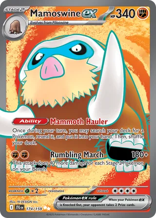 Mamoswine ex 174/190 from Journey Together