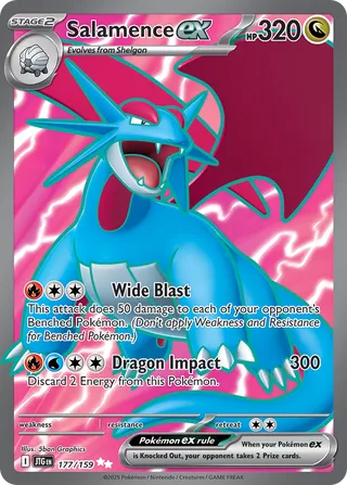 Salamence ex 177/190 from Journey Together
