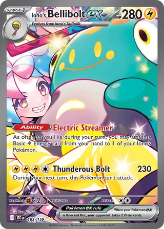 Iono's Bellibolt ex 183/190 from Journey Together