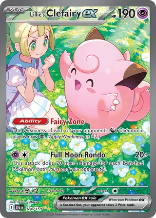 Lillie's Clefairy ex 184/190 from Journey Together