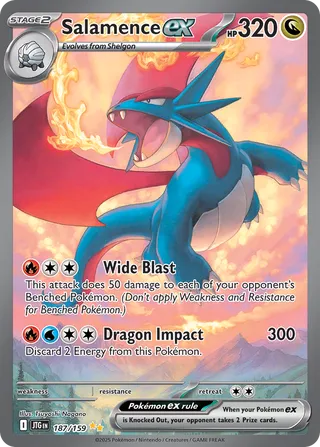 Salamence ex 187/190 from Journey Together