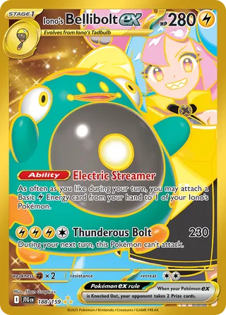 Iono's Bellibolt ex 188/190 from Journey Together