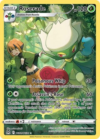 Roserade 2/30 from Lost Origin (Trainer Gallery)