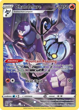 Chandelure 4/30 from Lost Origin (Trainer Gallery)