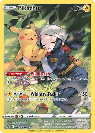 Pikachu 5/30 from Lost Origin (Trainer Gallery)