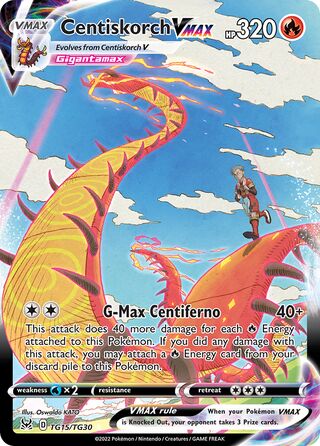 Centiskorch VMAX 15/30 from Lost Origin (Trainer Gallery)