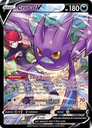 Crobat V 20/30 from Lost Origin (Trainer Gallery)