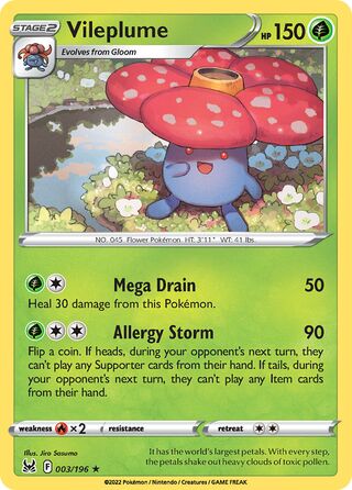 Vileplume 3/217 from Lost Origin