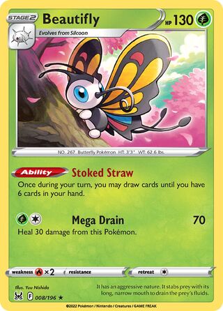 Beautifly 8/217 from Lost Origin