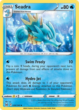 Seadra 36/217 from Lost Origin