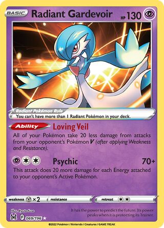 Radiant Gardevoir 69/217 from Lost Origin