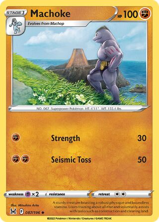 Machoke 87/217 from Lost Origin