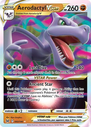 Aerodactyl VSTAR 93/217 from Lost Origin
