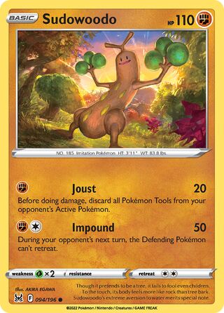 Sudowoodo 94/217 from Lost Origin