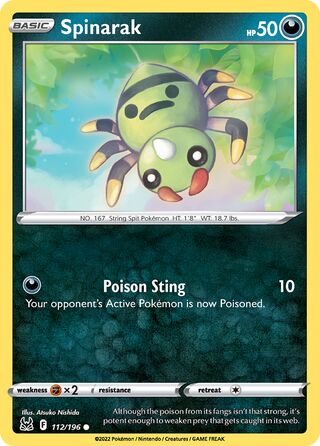 Spinarak 112/217 from Lost Origin