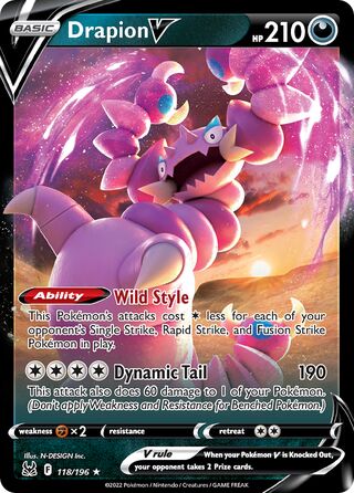 Drapion V 118/217 from Lost Origin
