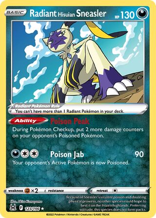 Radiant Hisuian Sneasler 123/217 from Lost Origin