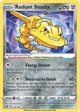 Radiant Steelix 124/217 from Lost Origin