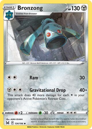 Bronzong 126/217 from Lost Origin