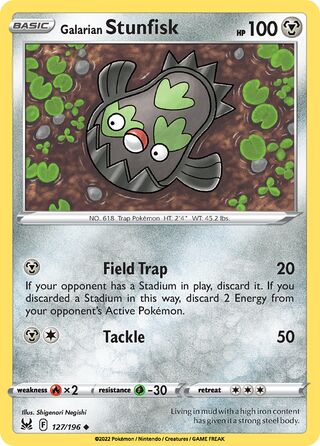 Galarian Stunfisk 127/217 from Lost Origin