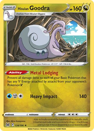 Hisuian Goodra 134/217 from Lost Origin